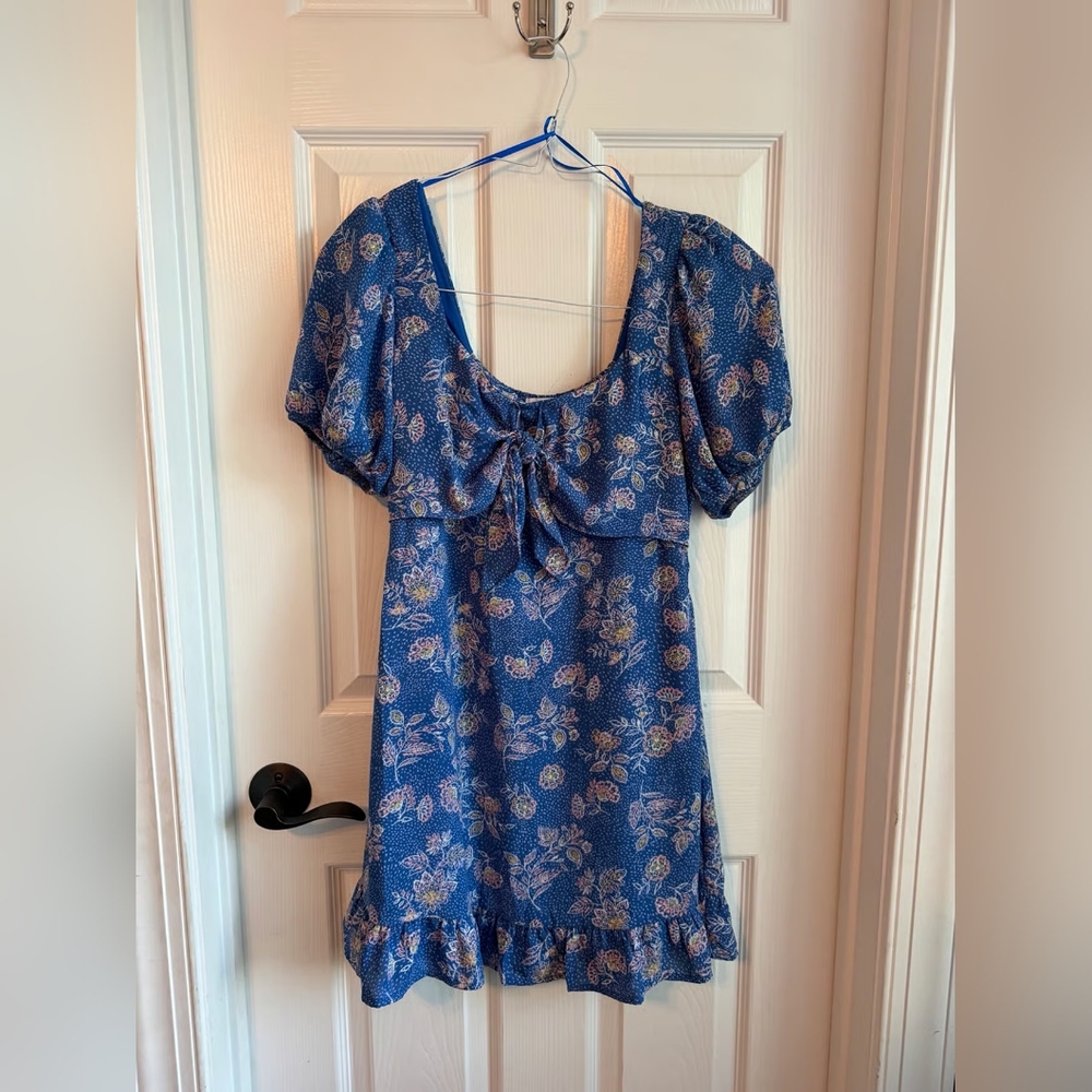 Floral Blue Dress